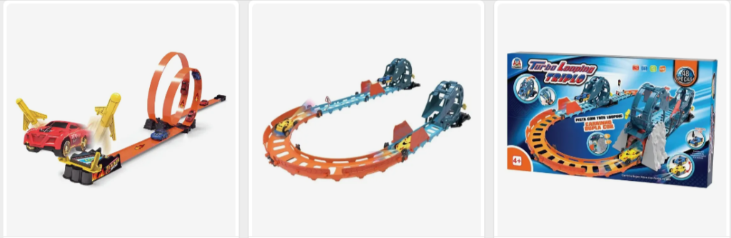 Braskit Pista Turbo Looping Duplo 7408